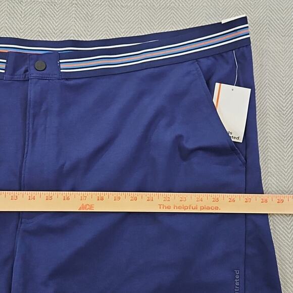 Sports Illustrated Men's Stretch Comfort Waist Shorts 4XL Blue NWT 6" Inseam - Picture 7 of 14